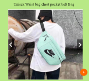 Unisex Waist bag chest pocket belt Bag