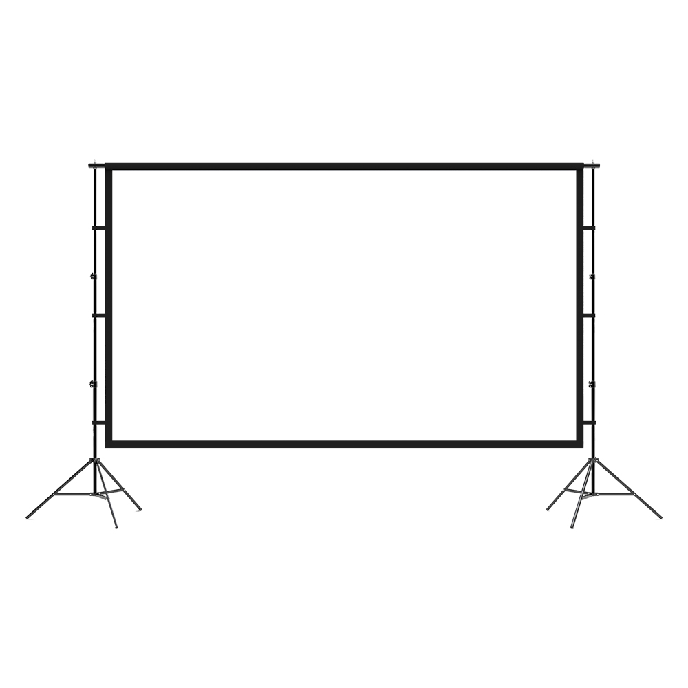 Projector Screen with Stand 100 120 inch Portable Projection Screen 169 4K Indoor Outdoor