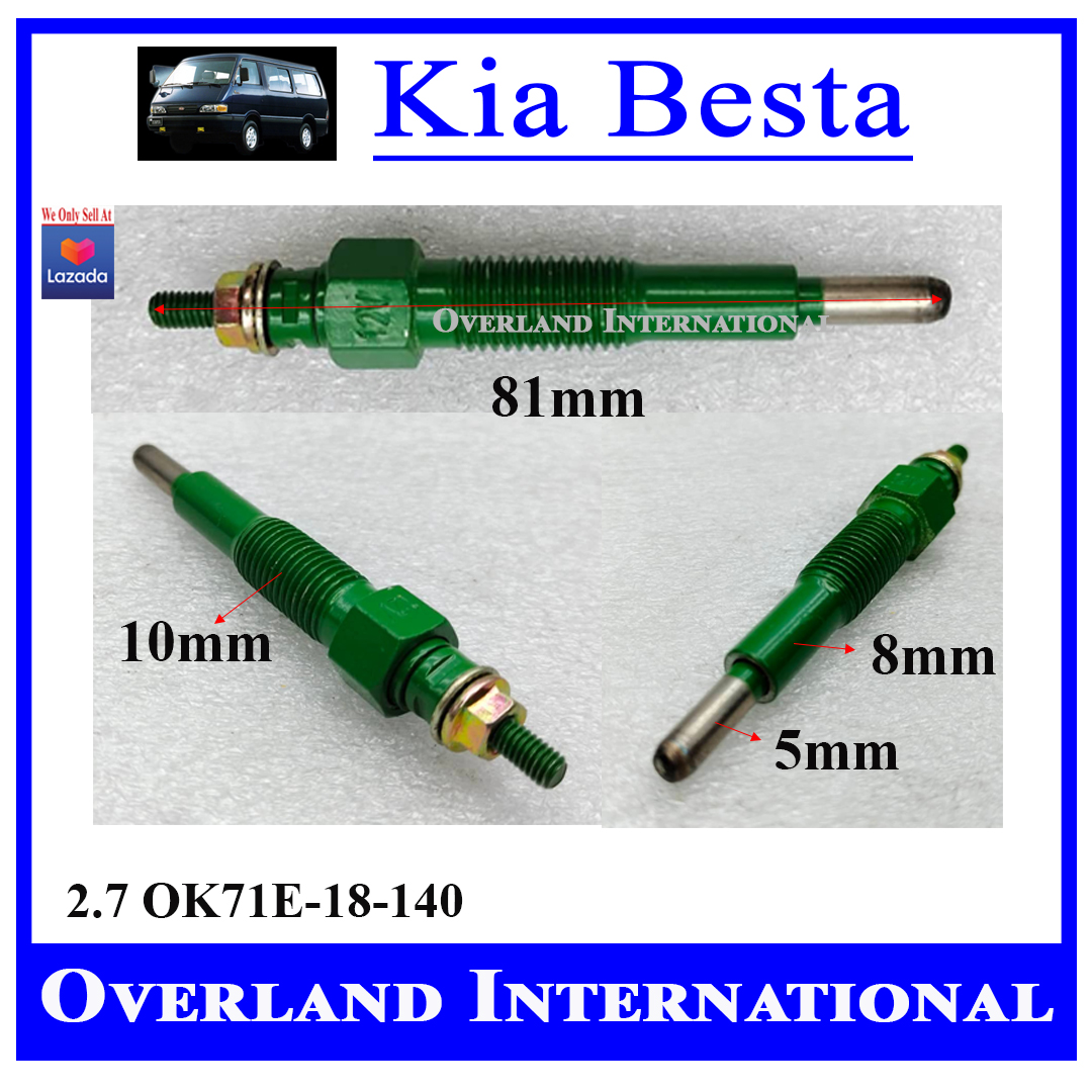 GLOW PLUG HEATER PLUG (Sold By Set(4pcs) For Kia Besta 2.2 OK710-18-140 ...