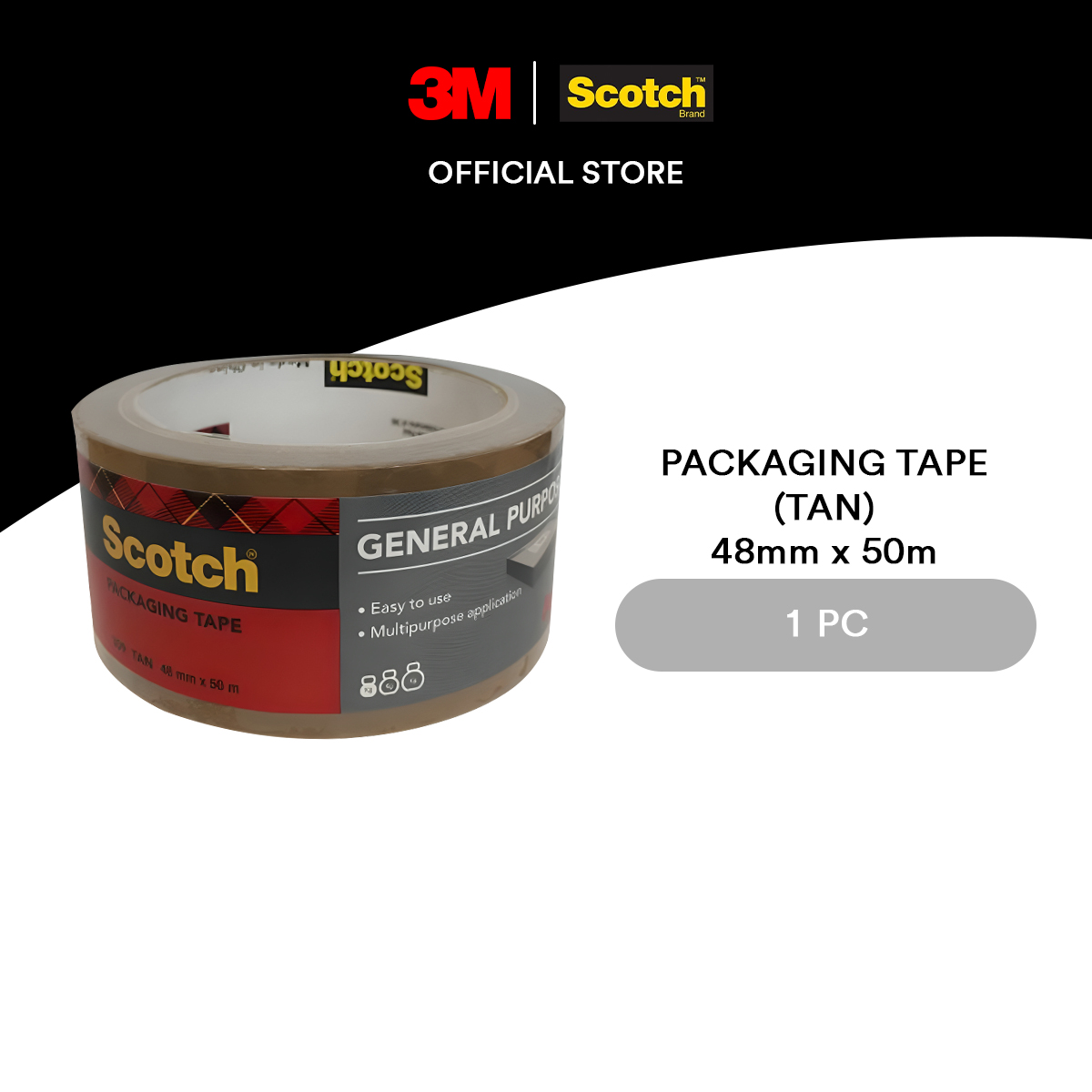 3M™ Scotch® General Purpose Packaging Tape Tan Lazada PH