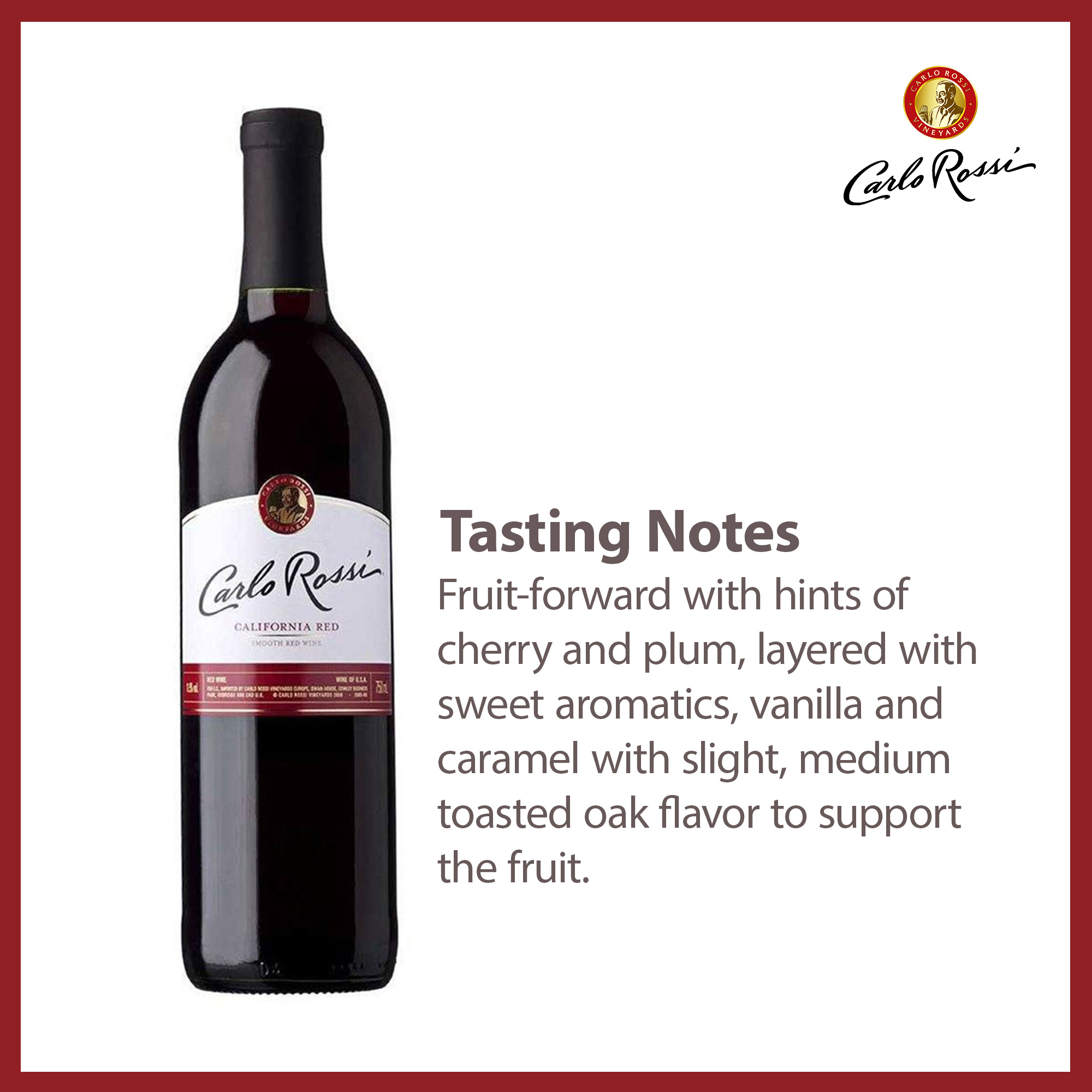 Carlo Rossi California Red 750ml review and price