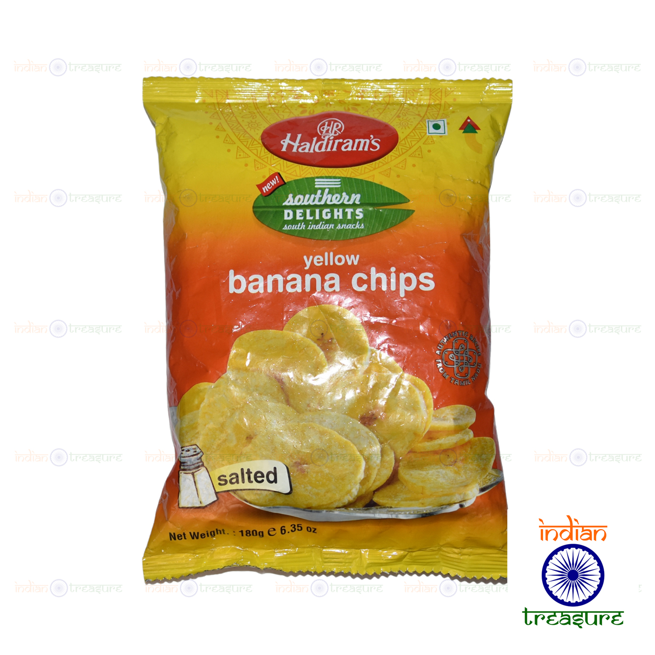 Haldiram's Yellow Banana Chips Salted 180g Lazada PH