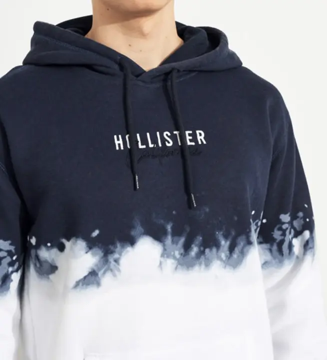 hollister box logo hoodie