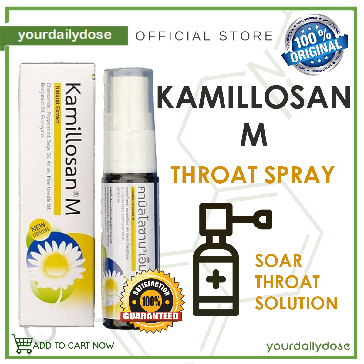 Kamillosan 15mL Sore throat solution Lazada PH