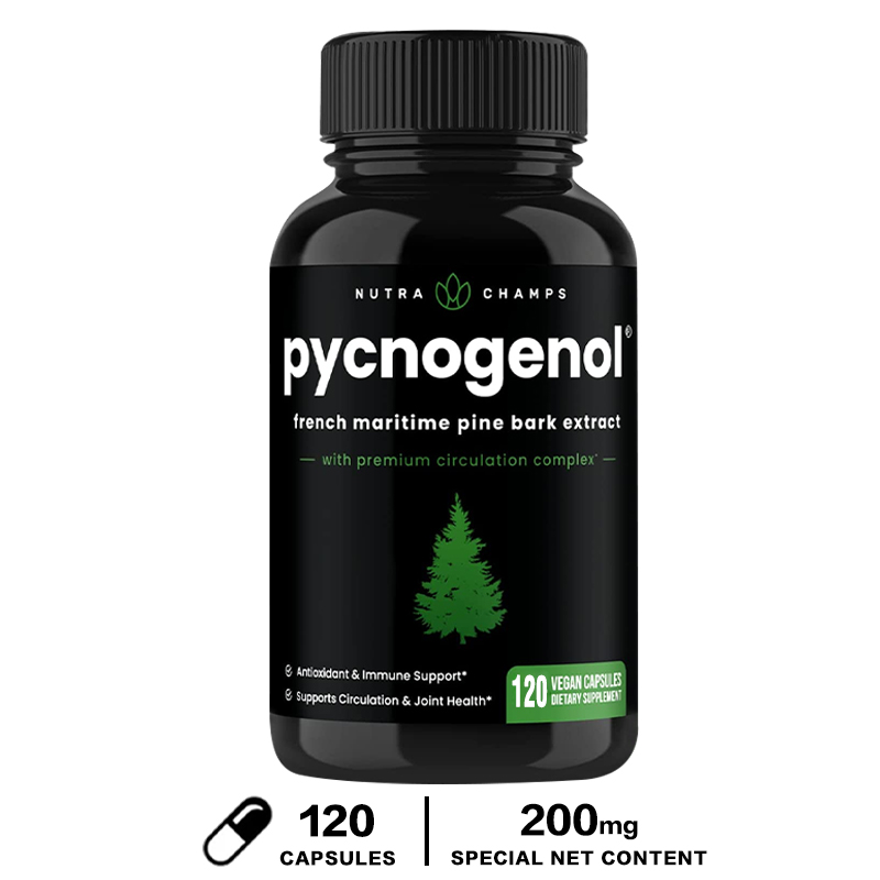 Pycnogenol French Maritime Pine Bark Extract Daloy ng Dugo, Nitric