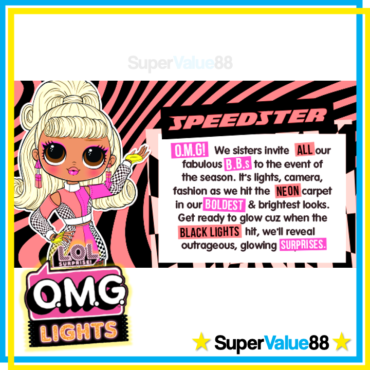 Original L.O.L. Surprise OMG Lights Series - Speedster Fashion