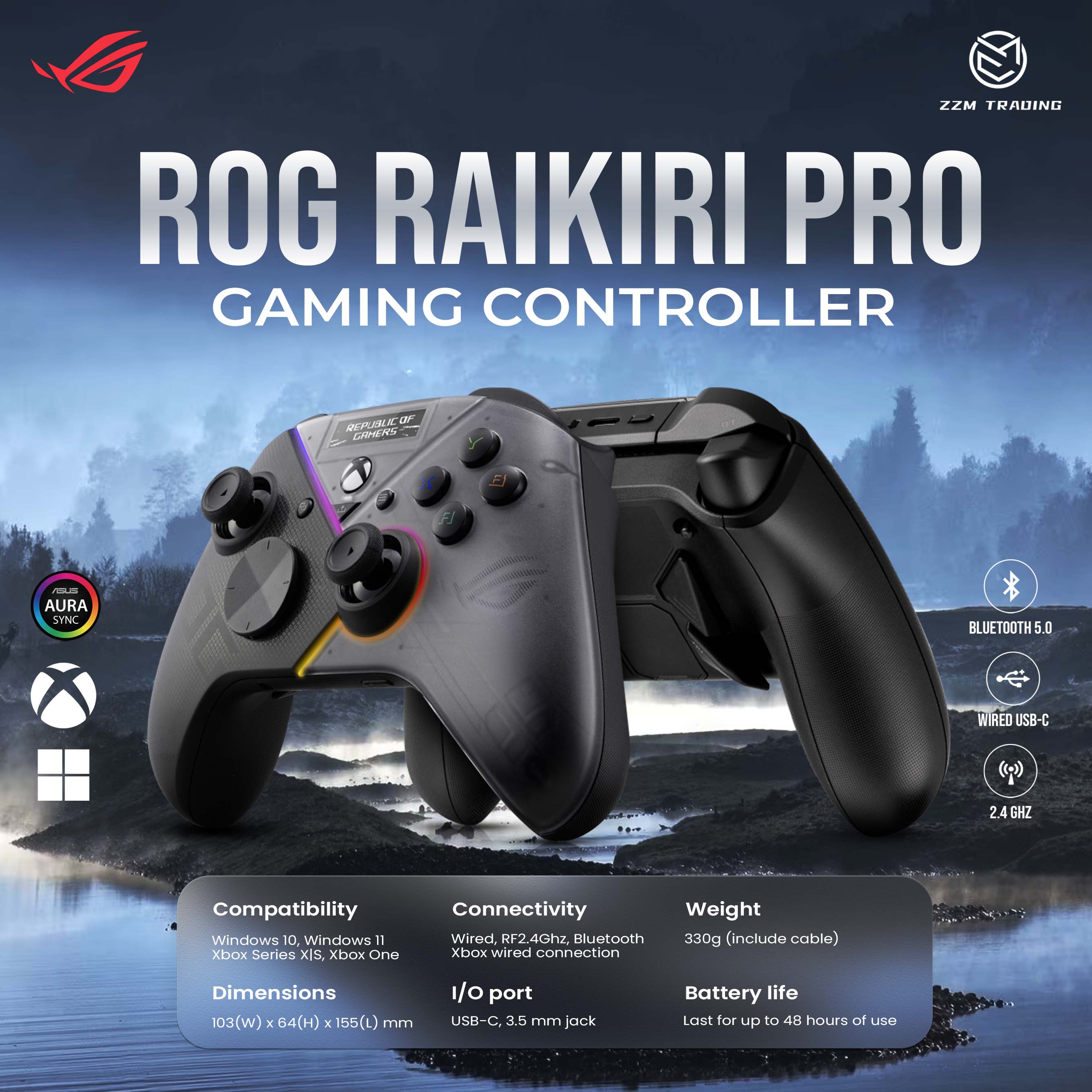 ROG Raikiri Pro  Gaming controllers｜ROG - Republic of Gamers