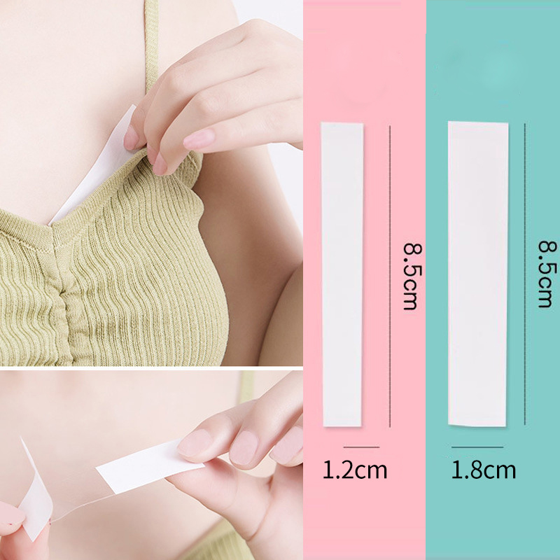 Double-sided clothing and fashion adhesive tape strips with case