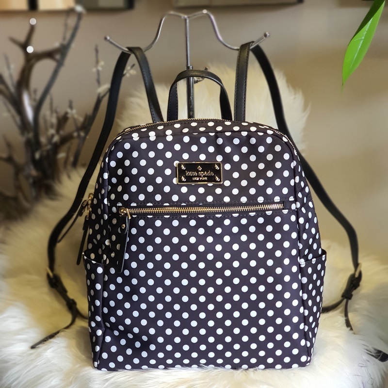 Guaranteed Authentic Kate Spade Blake Avenue Classic Backpack With Side  Pocket Polka Dots | Lazada PH