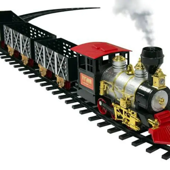 train set with smoke