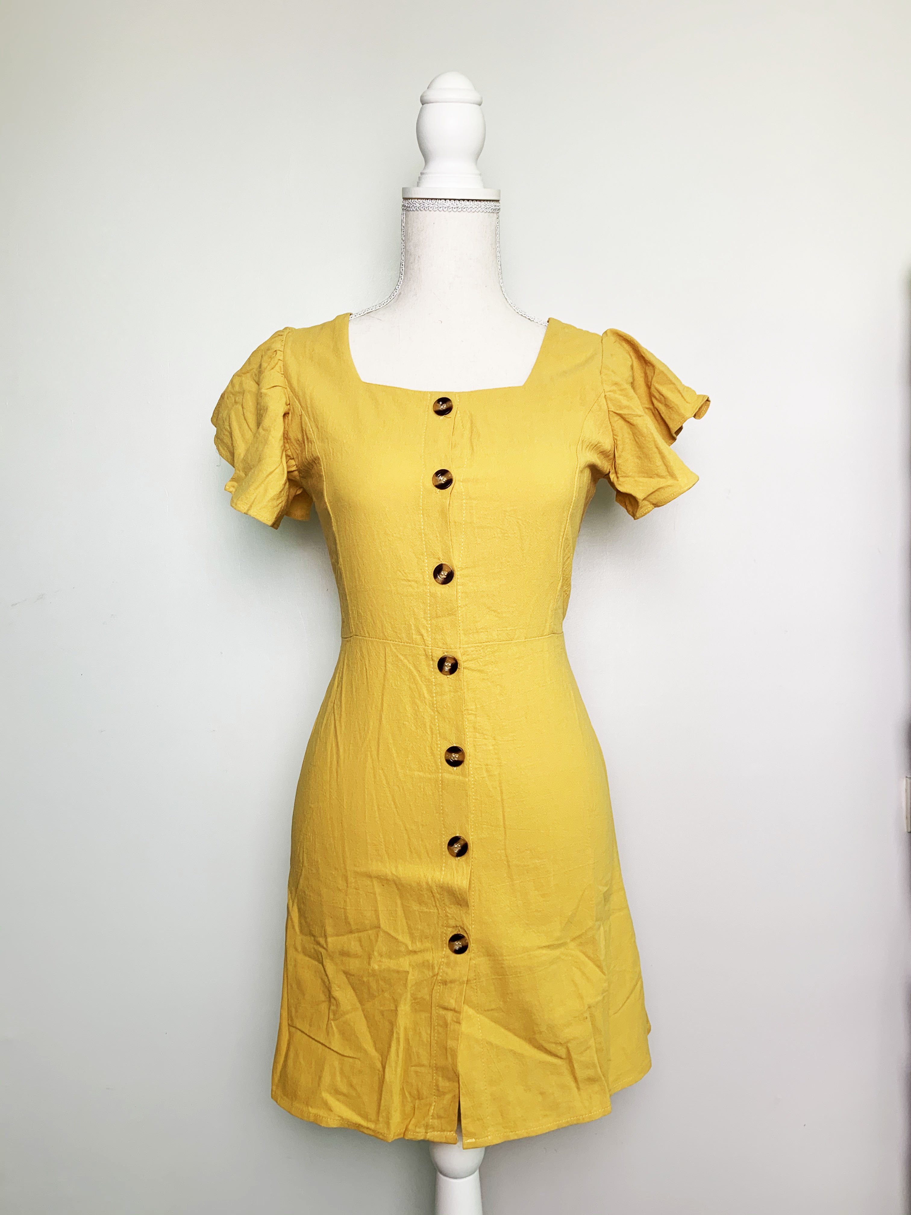 lazada yellow dress