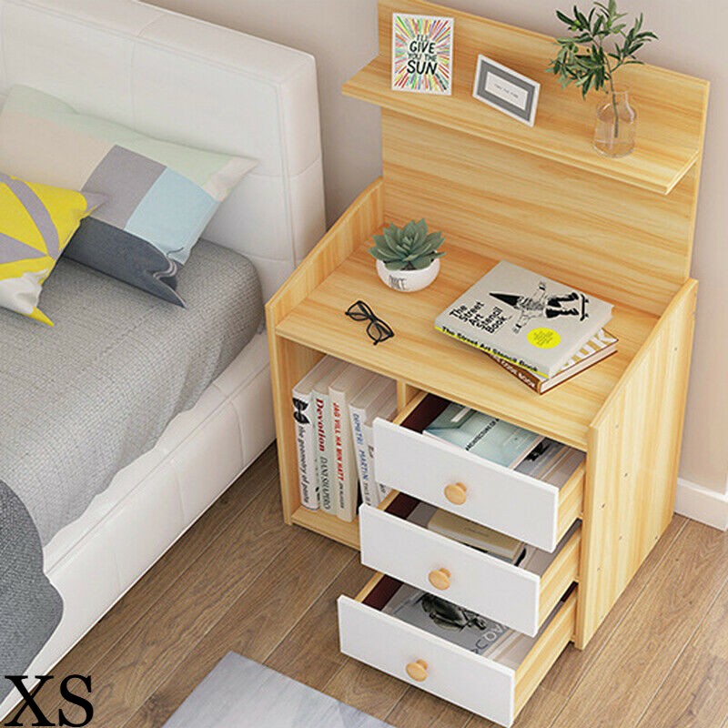 Drawers Shelf Nightstand Furniture, Bedside Bookcase Nightstand