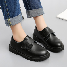 Giày trẻ em bé trai giày da Hàn Quốc thời trang mới đế mềm màu đen sinh viên hiệu suất giày Giày thể thao cho bé
