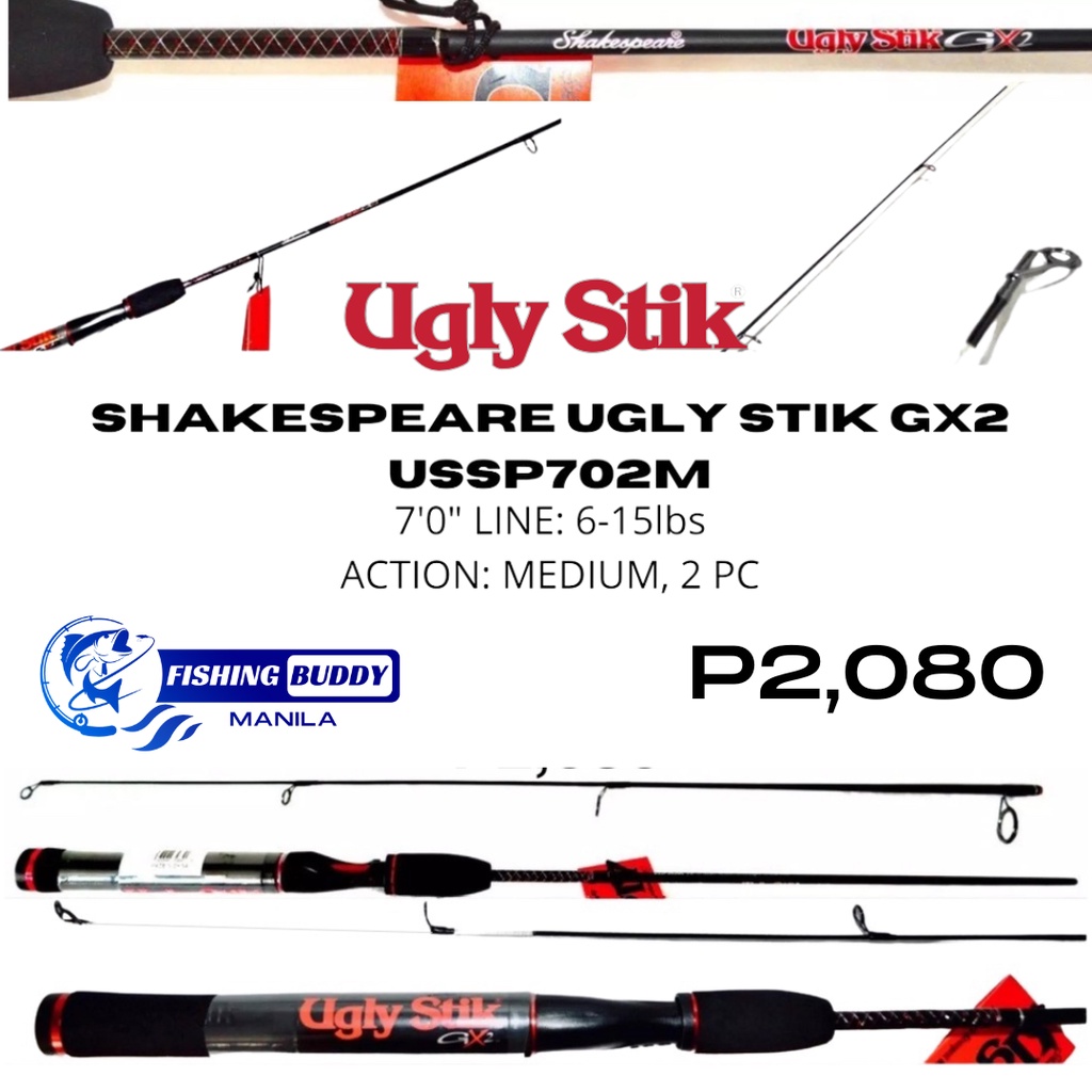 barko agad Shakespeare Ugly Stik GX2 USSP702M (615lbs) 2pc Spinning