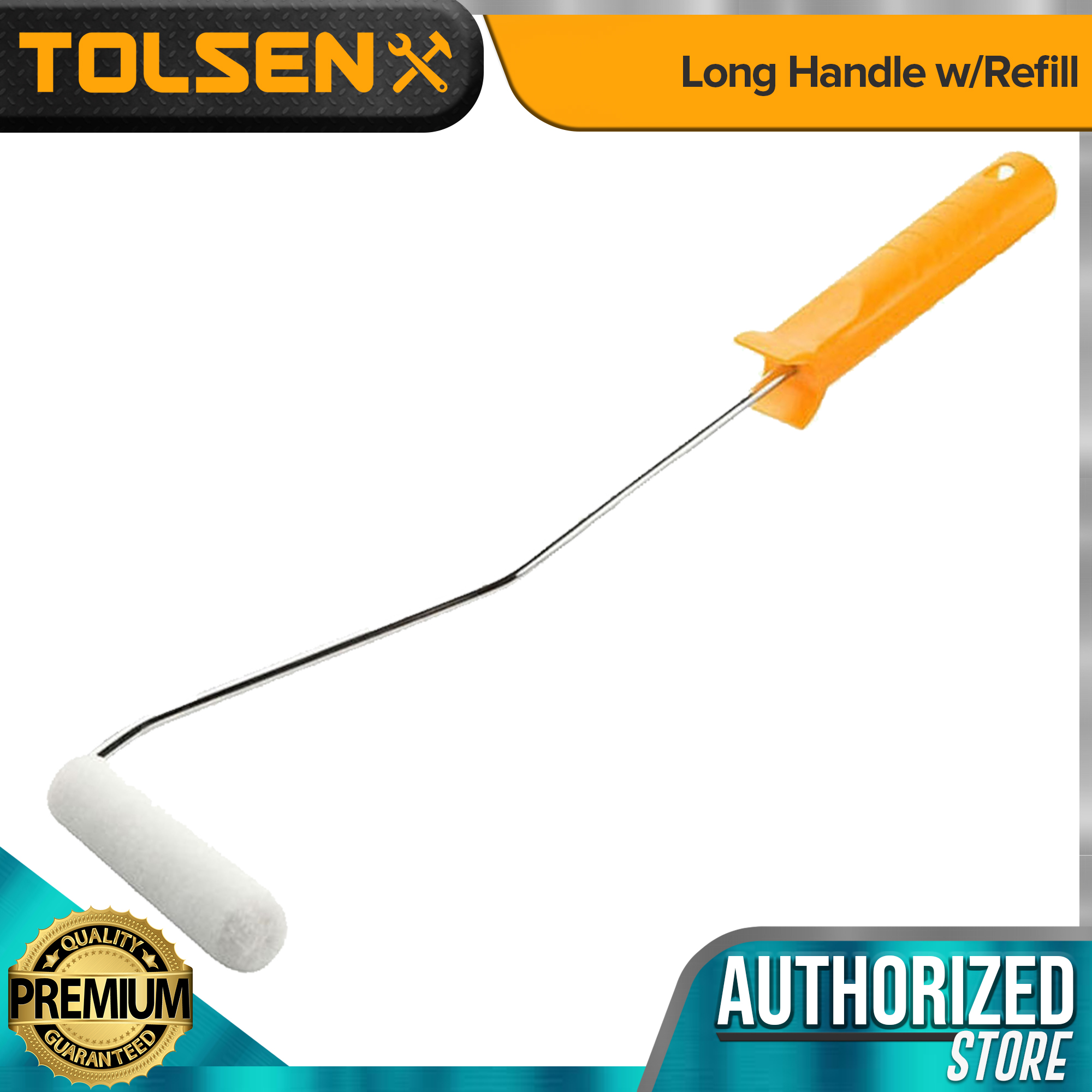 Tolsen Mini Paint Roller w/ Roller Cover (100mm,4") Quick Change Long