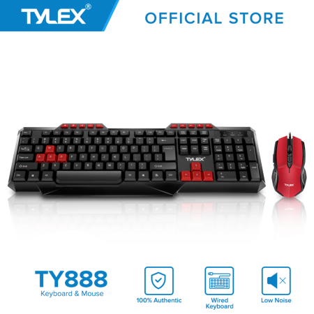 Tylex TY888 Home & Office Waterproof Multimedia Keyboard with Mouse for Windows/Mac