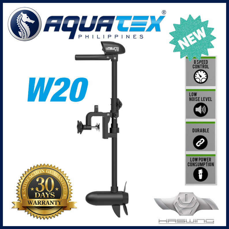 AQUATEX Haswing Electric Trolling Motor 20/30/40/55 lbs outboard engine