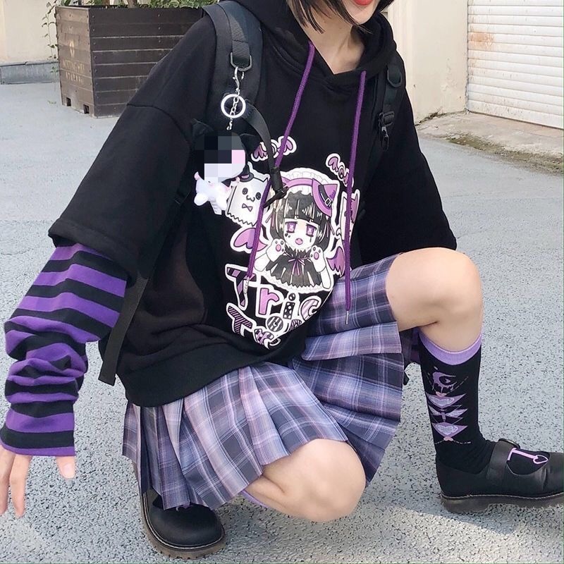 Deeptown Kawaii Hoodie Women Gamer Girl 