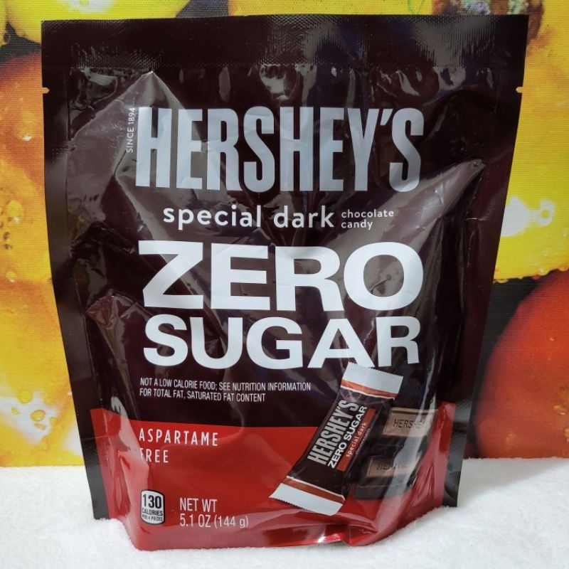 Hot fyce82 HERSHEY'S Special Dark ZERO SUGAR Chocolate Candy 144grams ...