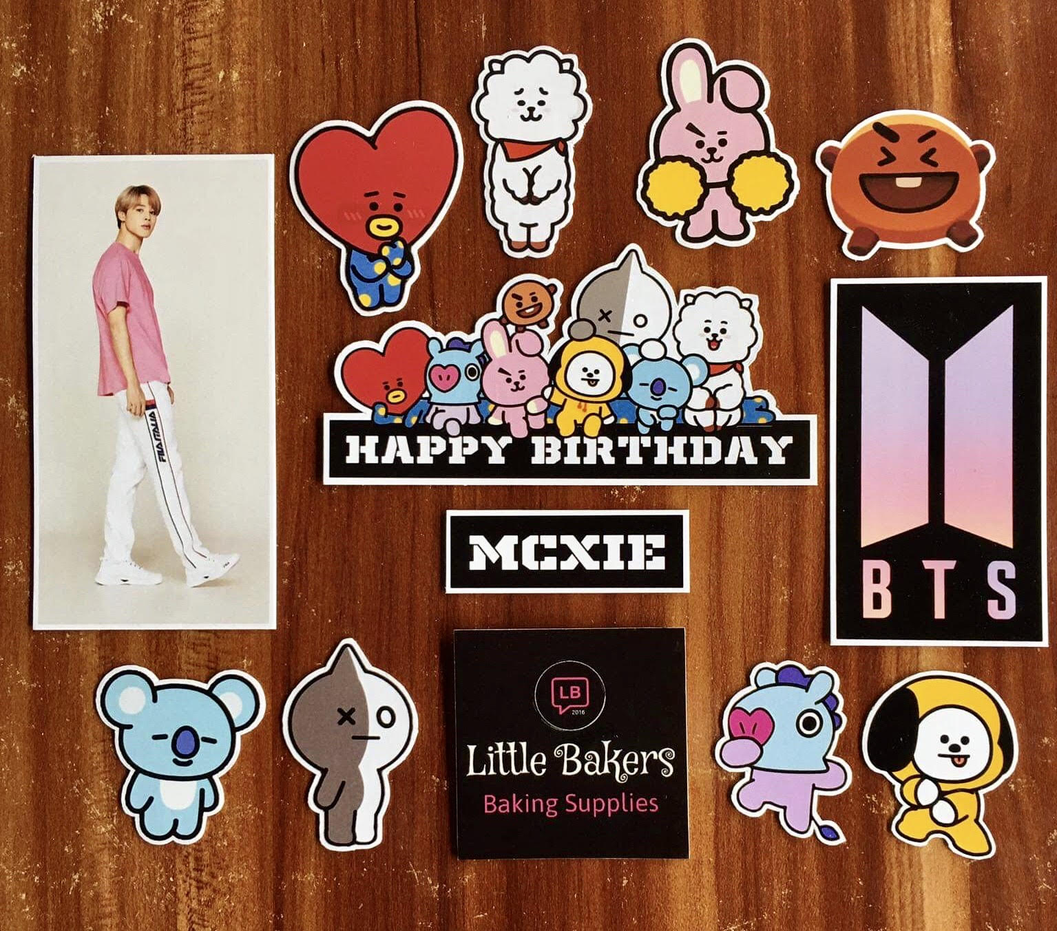 BT21 Cupcake Toppers Print Your Own Cupcake Toppers - Etsy Hong Kong