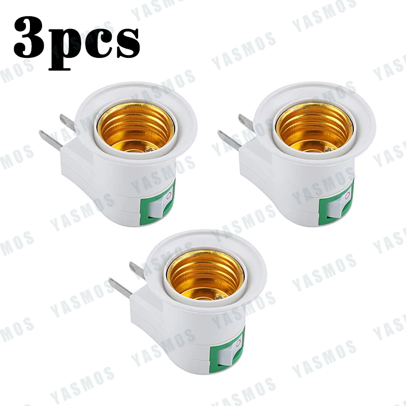 1PCS US Plug Switches Bulb socket plug outlet LED Light Adapter ...