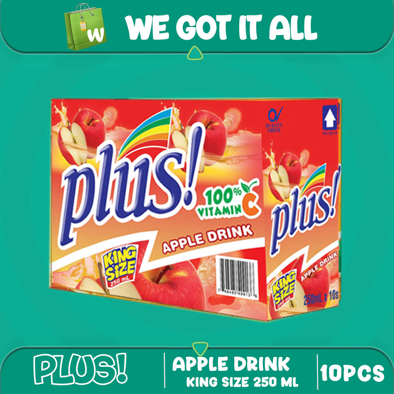 Zesto Plus King Size Juice Drink Apple 250ml x 10 Lazada PH