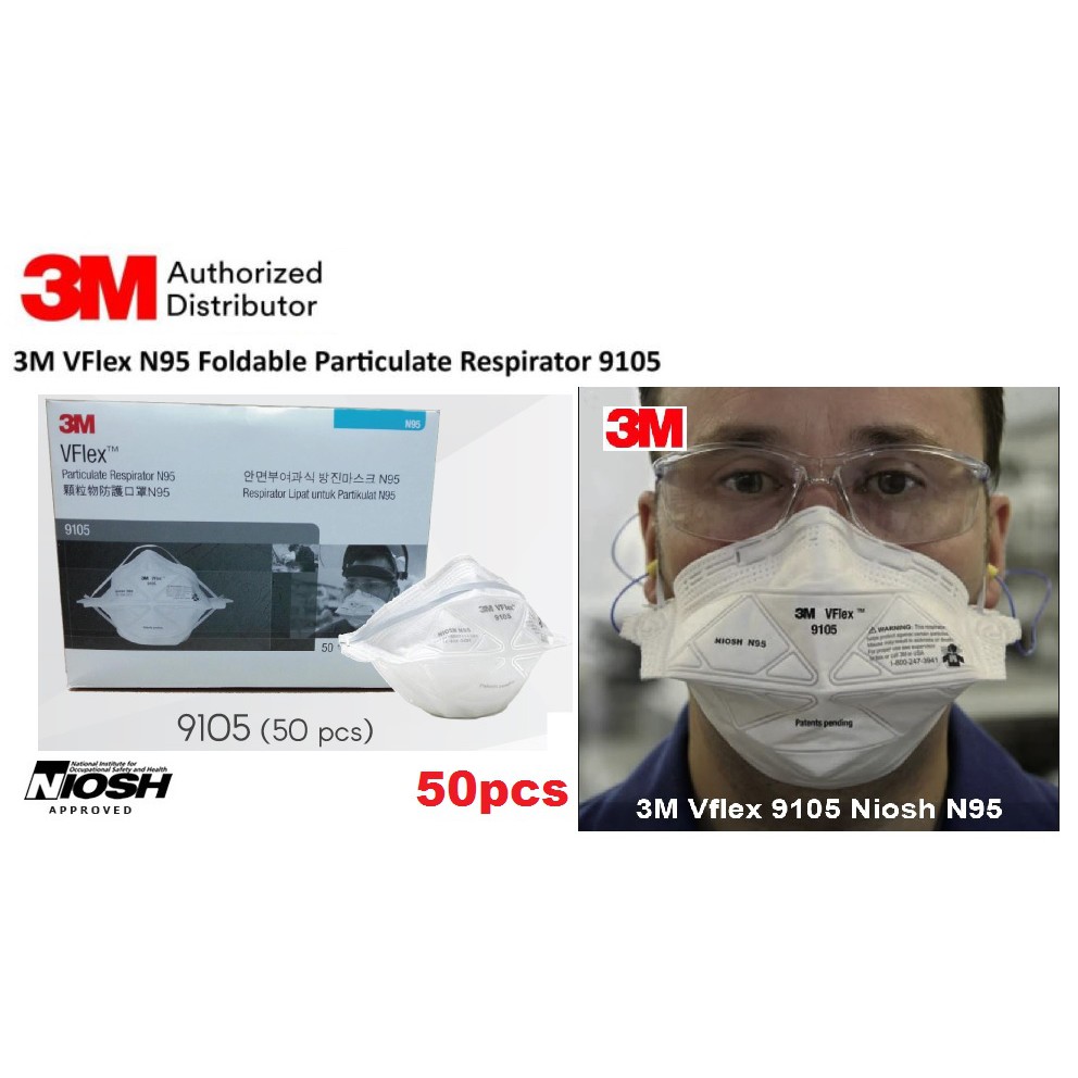 3m 9105 v flex n95 particulate respirator