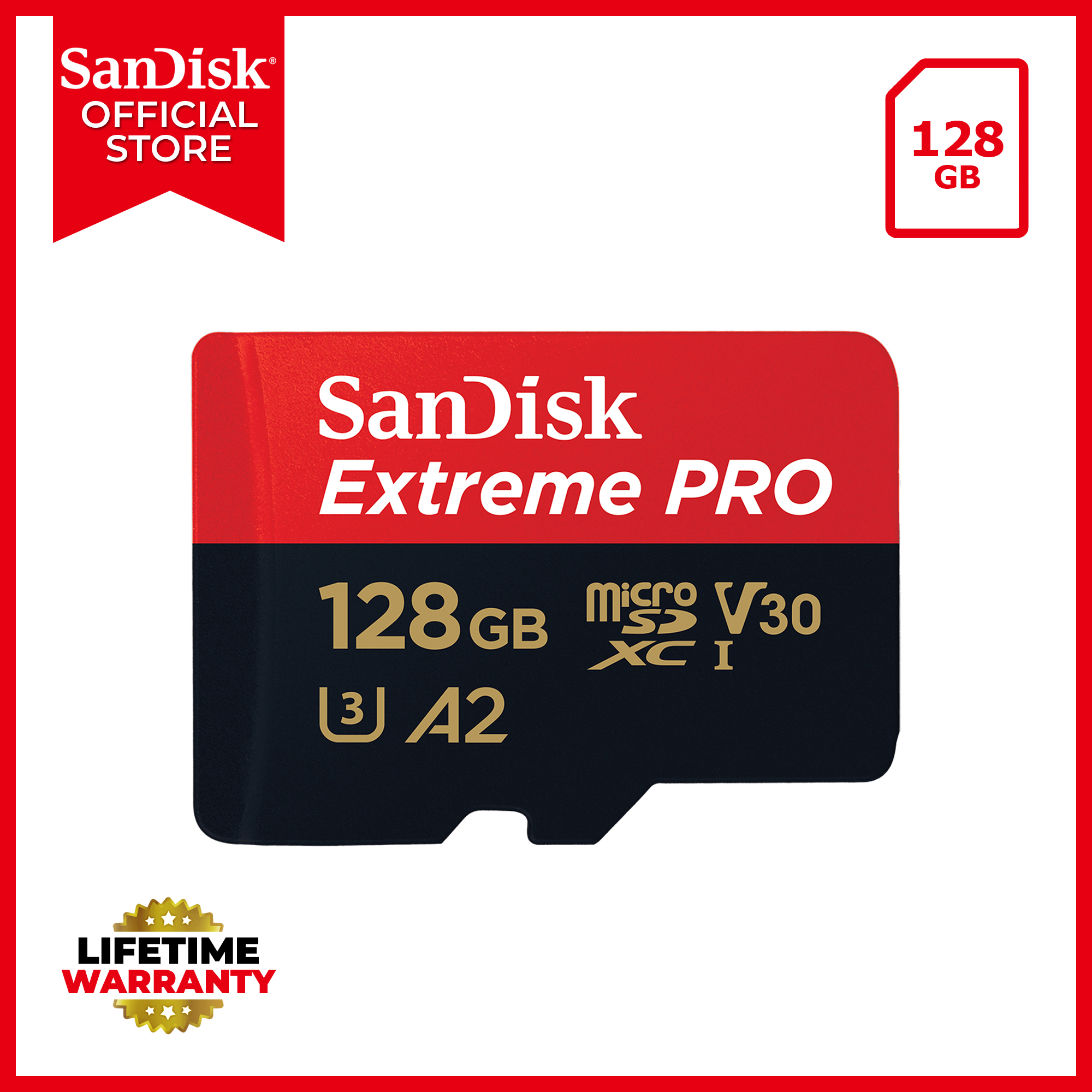 SanDisk Extreme PRO Series 128GB Micro SD Card with Adapter, A2 UHS-I ...