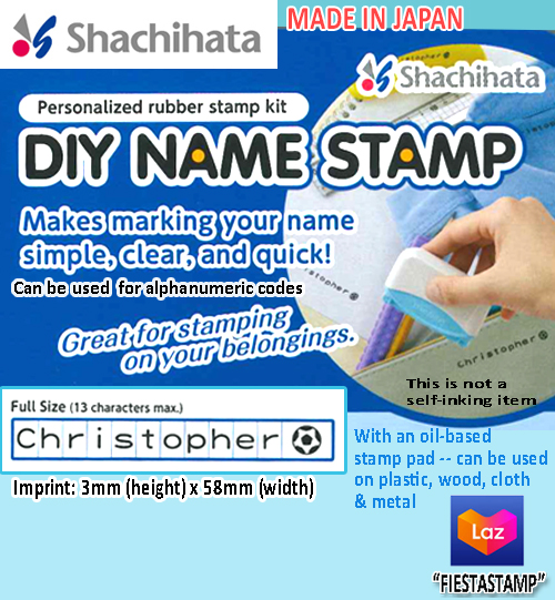 Shachihata DIY Name Stamp Lazada PH