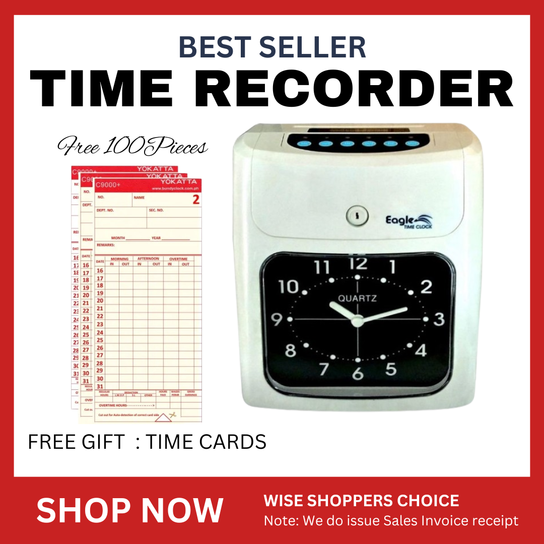 Eagle Time Bundy Clock Time Recorder Machine, Digital/analog display