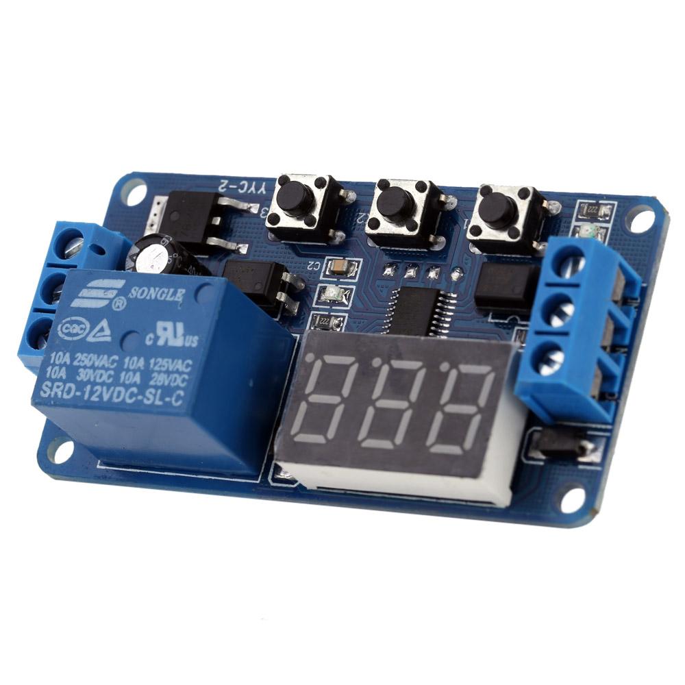 12V LED Display Automation Digital Delay Timer Control Switch Relay Module