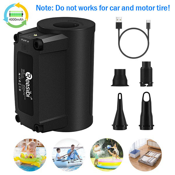 Reesibi Tire Inflator Electric Cordless Air Pump Quick Air Compressor