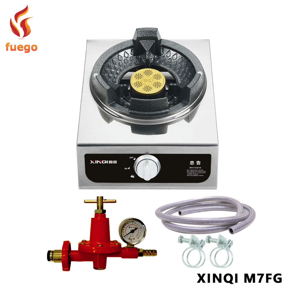 pressure burner cast iron desktop stove liquefied gas commercial single