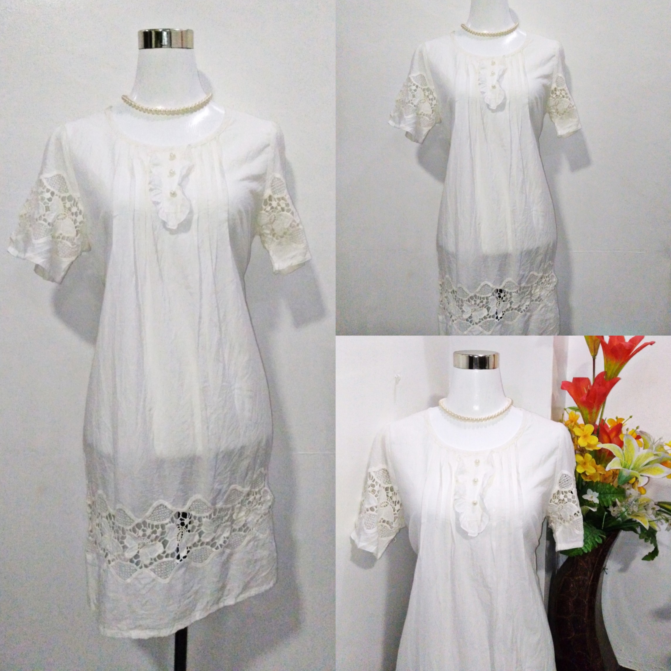 vintage white dress