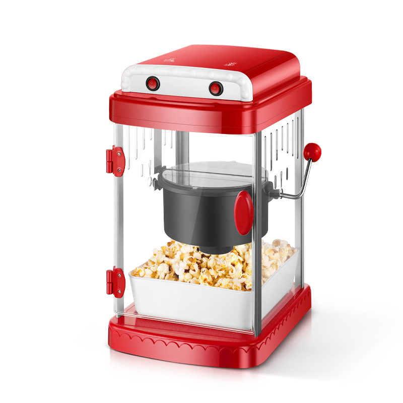 1pc Mini Home Use Popcorn Maker Automatic Electric Blowing Type Kernel  Popping Machine