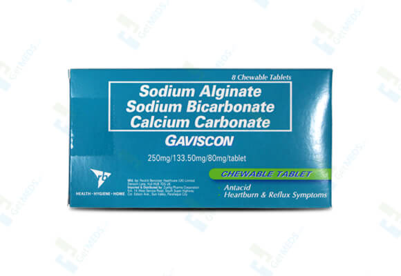 Gaviscon Sodium Alginate Sodium Bicarbonate Calcium Carbonate 8 Tablet Lazada Ph 7228