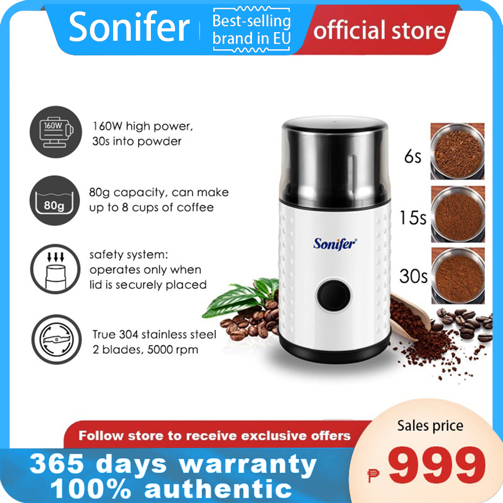 Sonifer Precision electric spice/coffee grinder, highdefinition motor