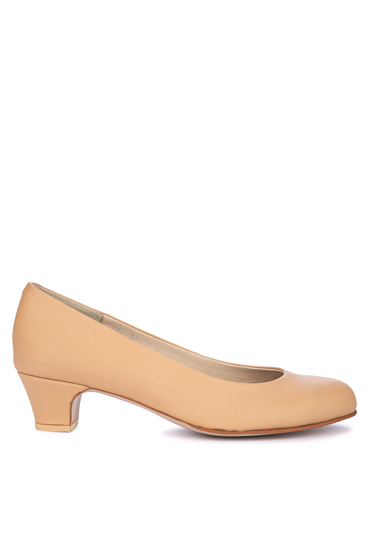 Carmelletes Low Heel Leather Pumps Lazada PH
