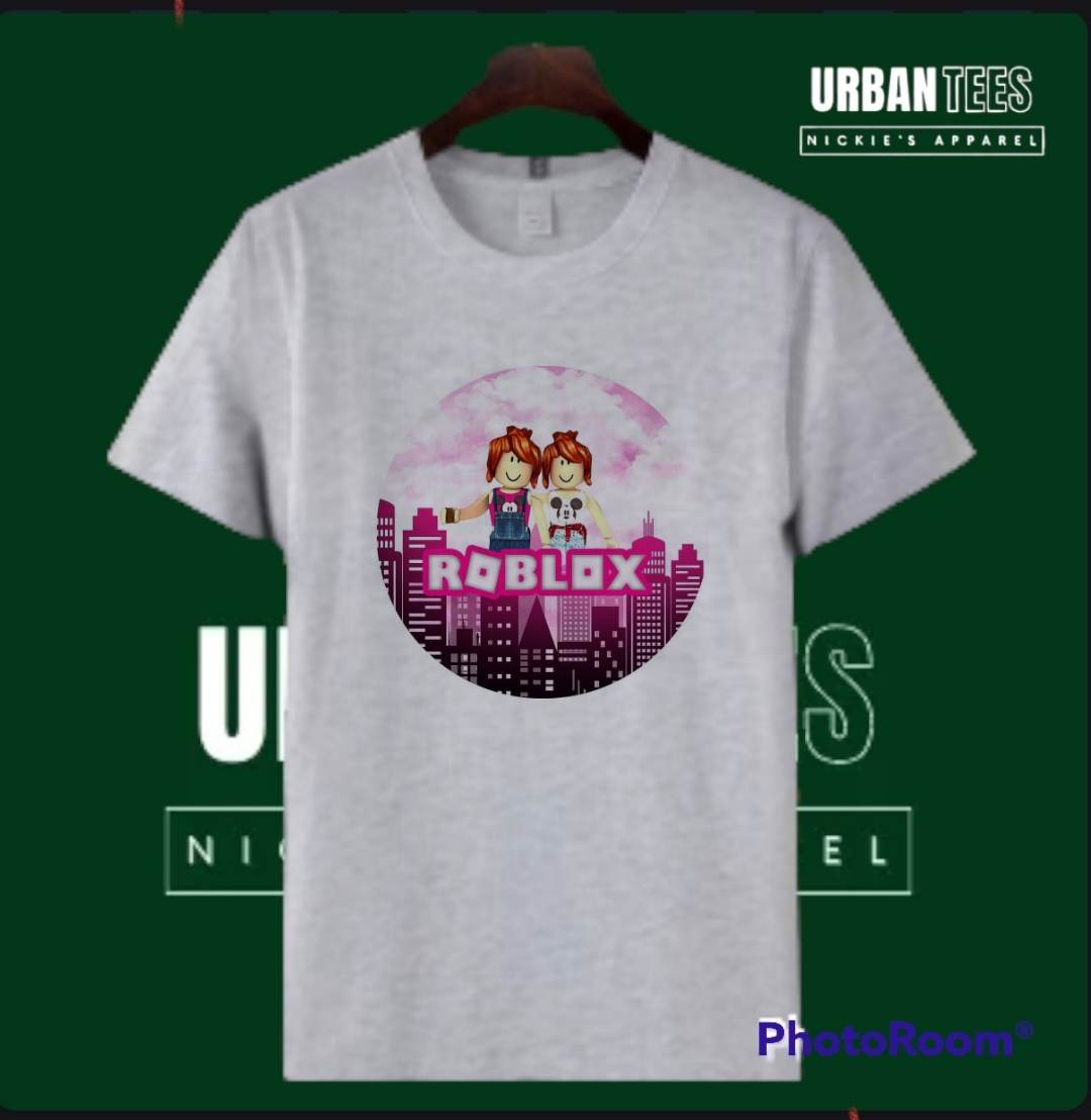 Roblox T Shirt Girl Gray ROBLOX T-SHIRT FOR KIDS AND GRAY Lazada PH