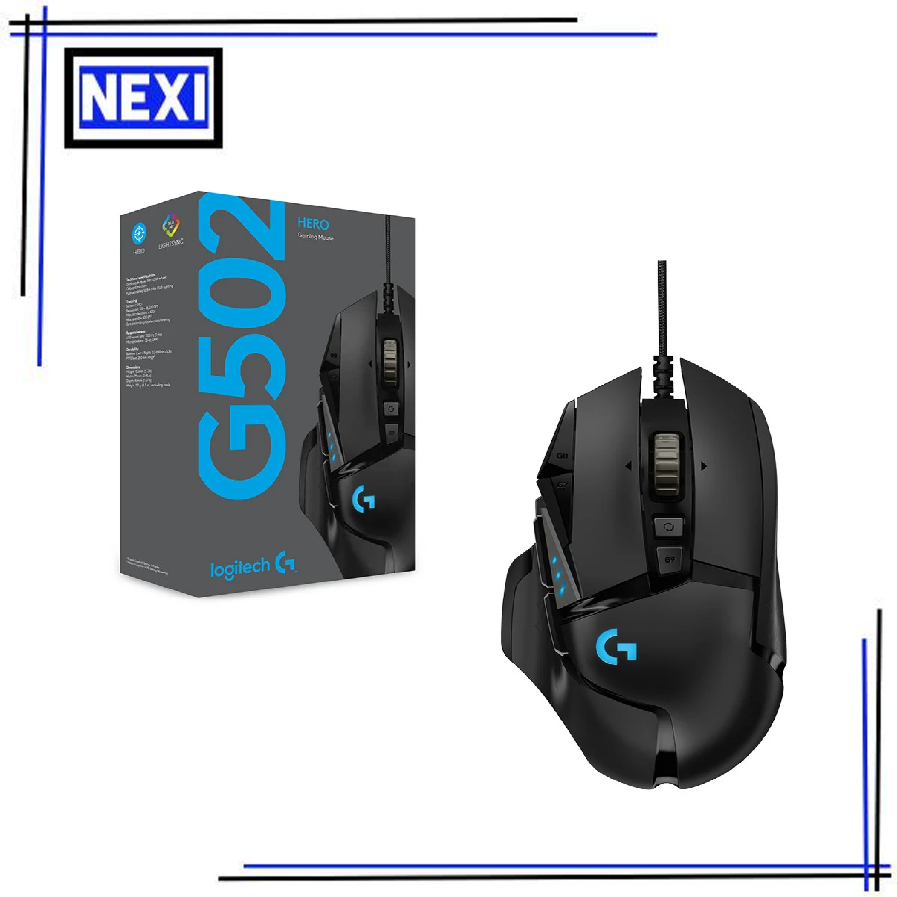 Logitech G502 Hero Optical Gaming Mouse Lazada Ph 3271