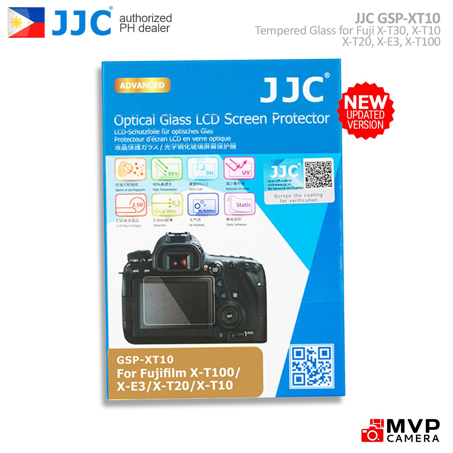 ondanks Onafhankelijk mini JJC LCD Screen Protector for Fuji XS10 XT30 XT10 XT20 XE3 XT100 Tempered  Glass GSP-XT10 MVP CAMERA | Lazada PH