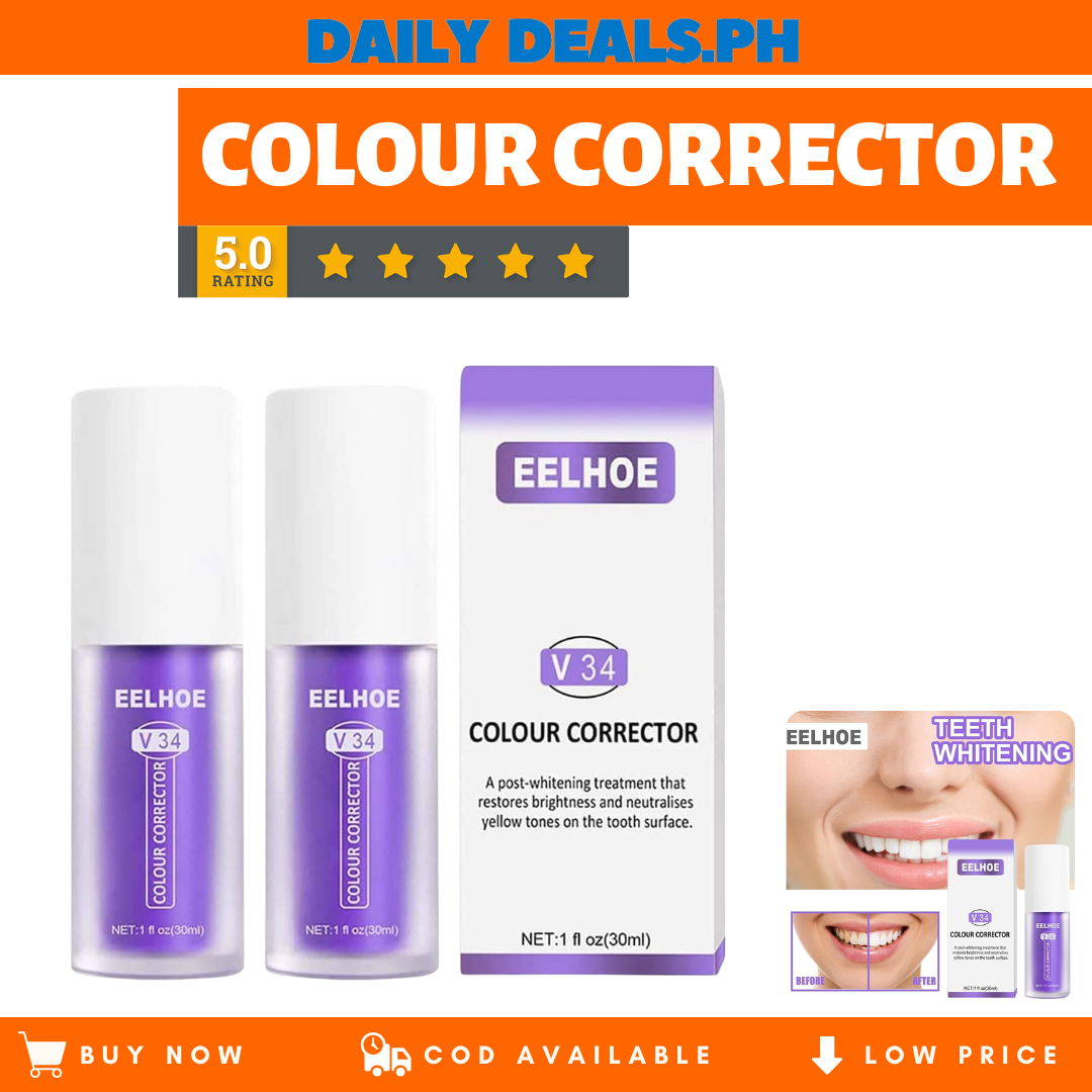 Eelhoe Teeth Whitening Toothpaste Colour Corrector Foam Toothpaste