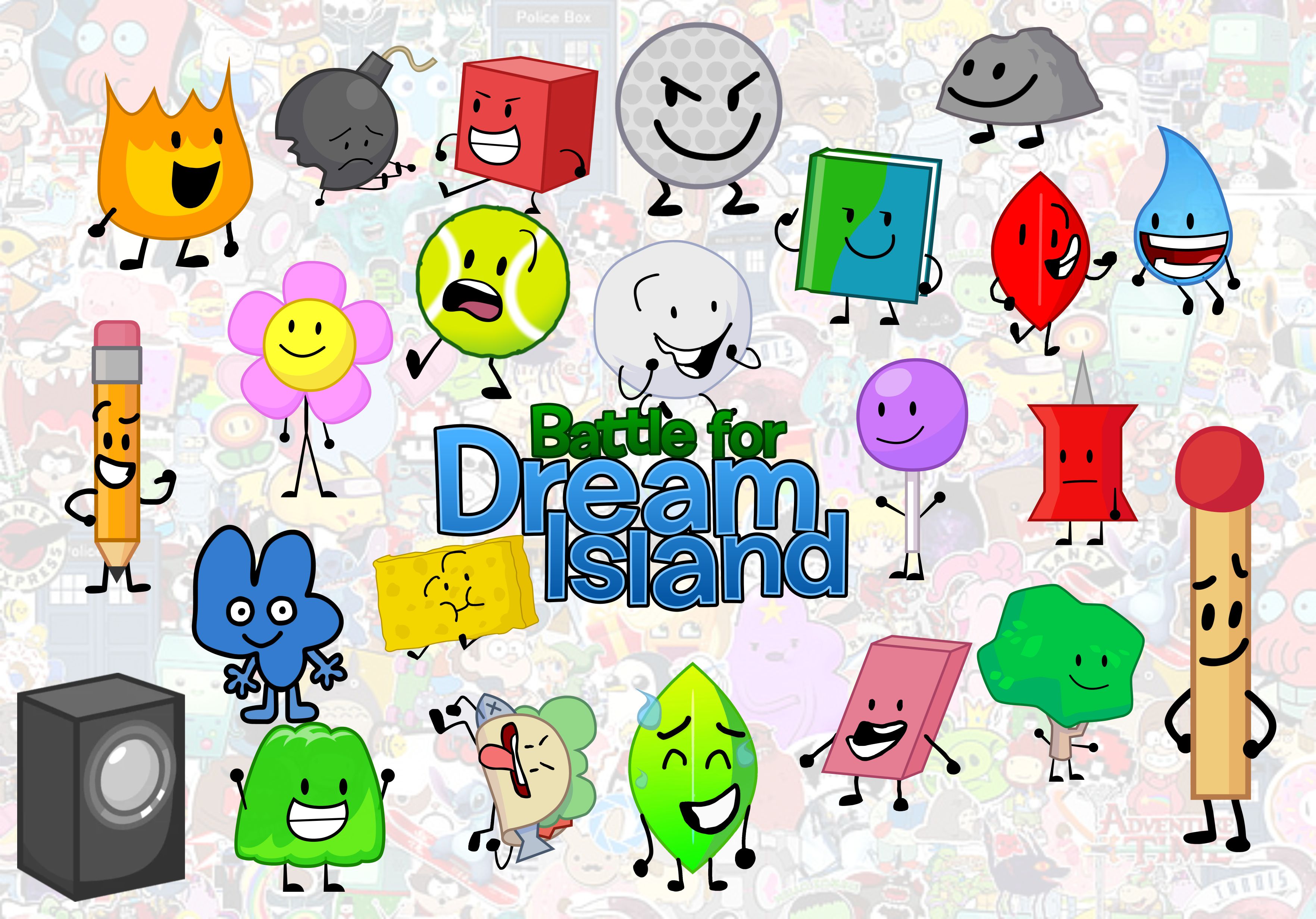 Battle for Dream Island (BFDI) Vinyl Stickers | Lazada PH