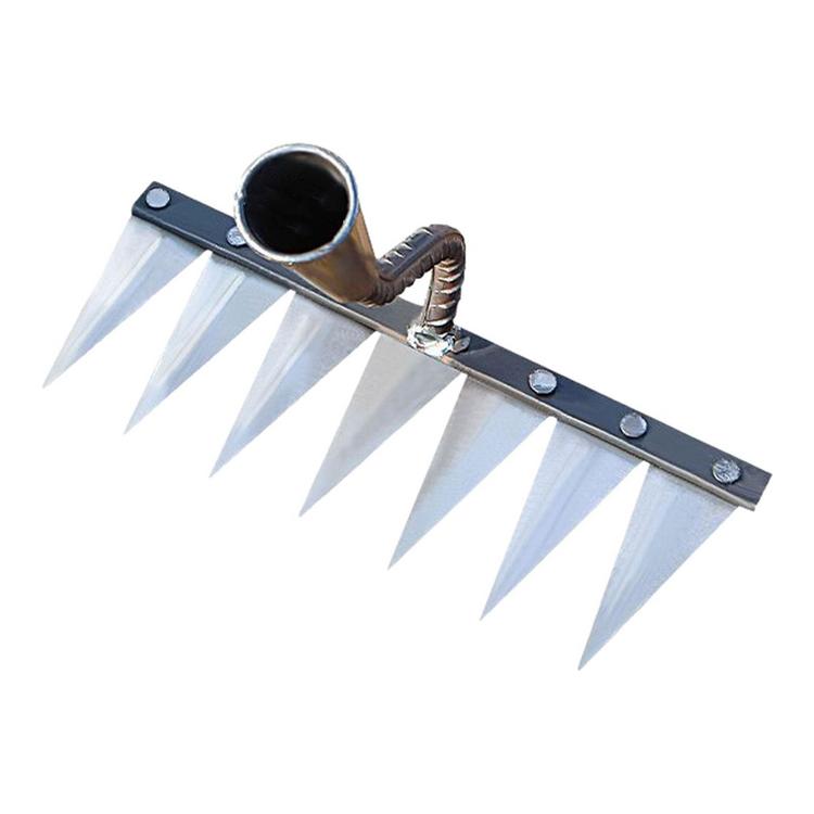 Metal Garden Rake Dethatcher Carbon Garden Hand Rake Tine Rake ...