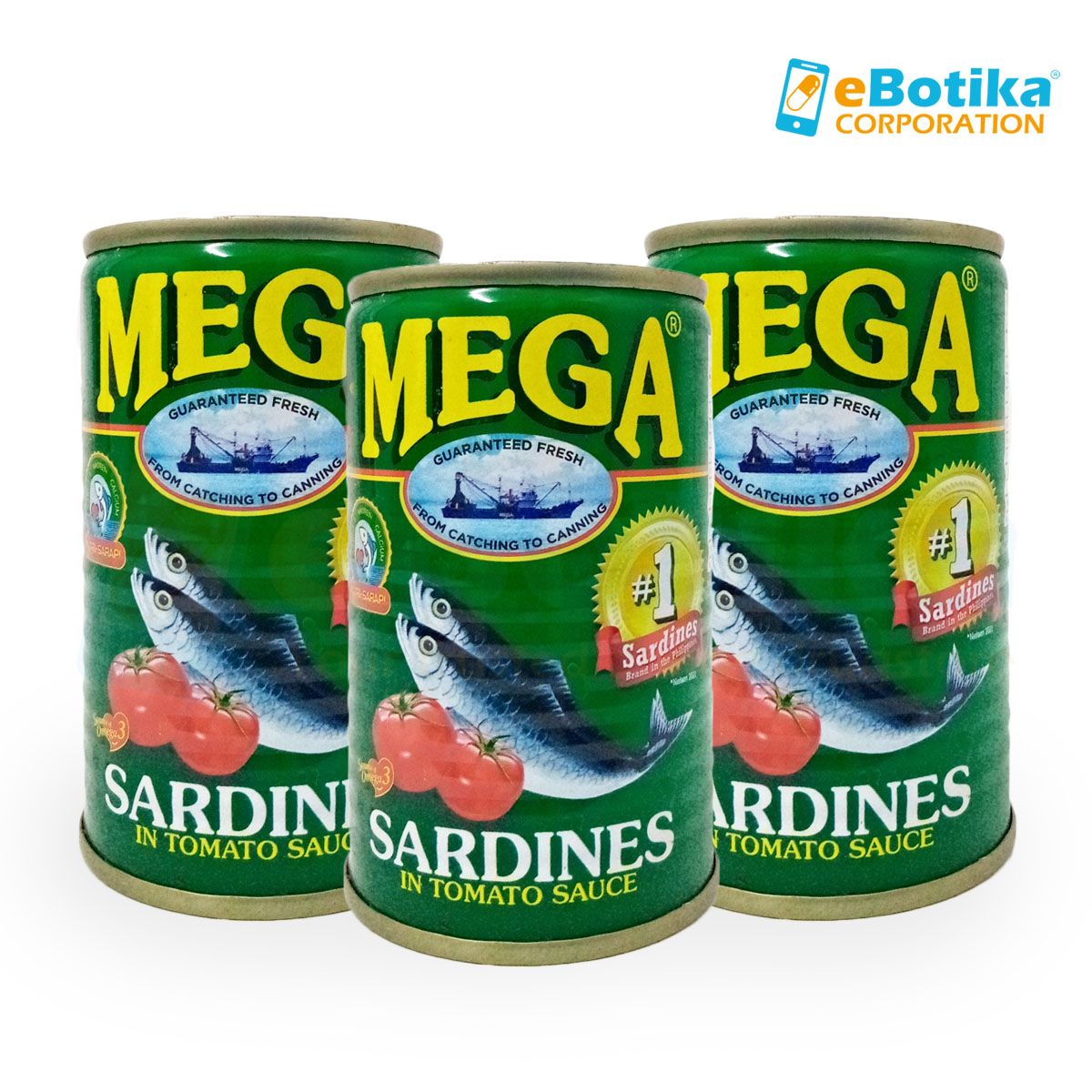 Mega Sardines in Tomato Sauce 155Gx3 Lazada PH