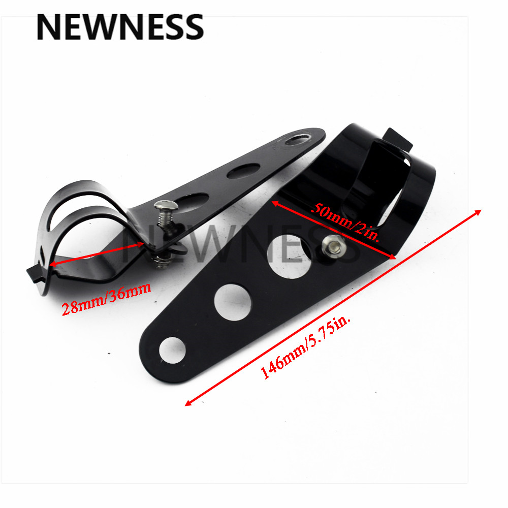 7 inch LED Motorcycle Headlight Cover Side Mount Round Headlight ...