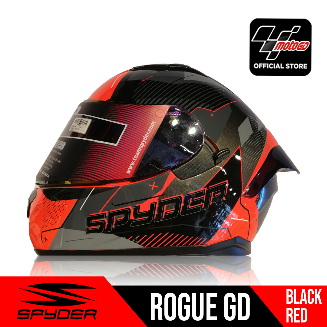 spyder helmet matte red