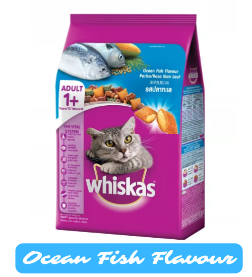 SArmour WHISKAS Cat Food Dry Food For Cat in Ocean Fish Flavor, 7Kg