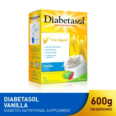 Diabetasol Vanilla 600g (Nutritional Formula drink for Diabetic)