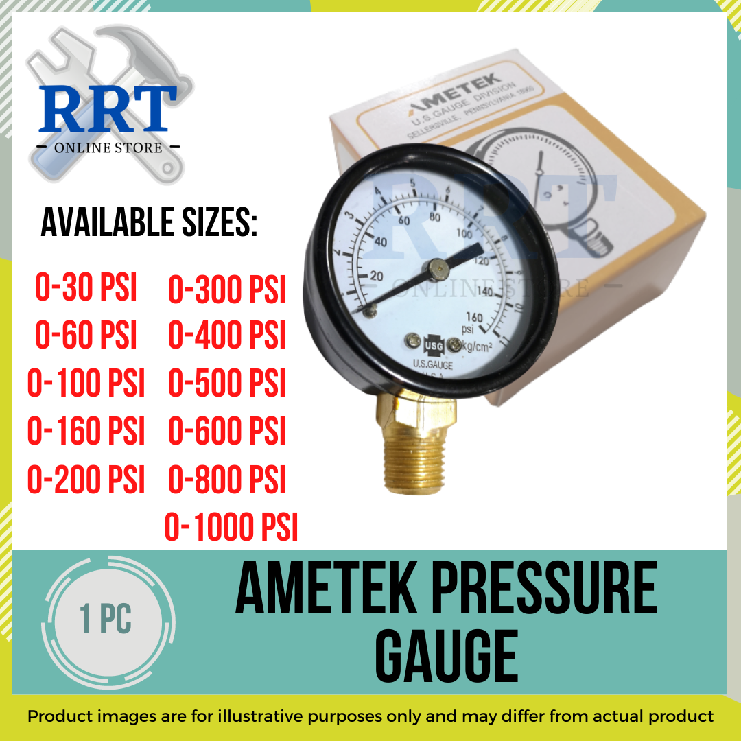 NEW Ametek USG 0-35" WC H2O Pressure Gauge 2.5" Face 1/4" NPT 161964 